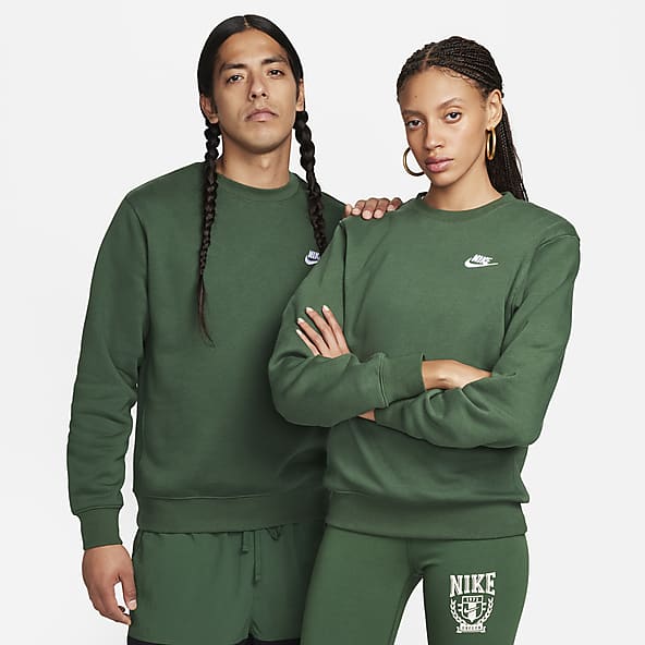 Nike green jumper womens sale